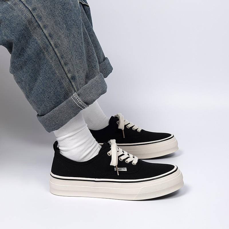 Kids Shoes Mens Casual Canvas Sneakers Low Top Round Toe Slip-On Style Comfortable Flat Shoes Daily Wear