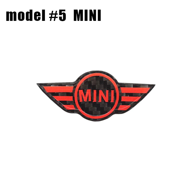 1Pcs Car Styling Steering Wheel Emblem Badge Stickers For MINI Cooper One S JCW Countryman R50 R52 R53 R55 R56 F54 F55 F56 F60 gzpxv22