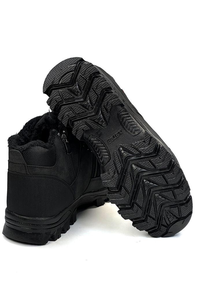 Men's Fashion Flat Heeled Booties Mink Unisex Outdoor Boots Shoes