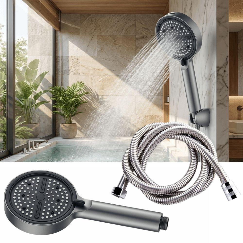 Extra-Wide Large Panel Handheld Shower Head 7 Modes Massage Shower Head Low Water Pressure