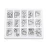 15Pcs In 1 Set Kids Children Metal Wire Puzzle IQ Mind Brain Teaser Puzzles Educational Toys