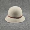 Autumn and winter wool woolen basin hat women's warm and versatile fashion top hat tide