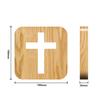 Desktop 3D Wooden LED Night Light Cross USB Table Lamp Home Decoration Gift