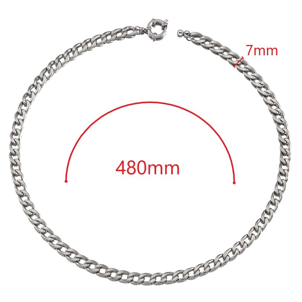 1PC Stainless Steel 45cm Basic Link Chian Bracelet Necklace Women Men Anchor Clasp Beads Chain Sailor Wheel DIY Jewelry Findings