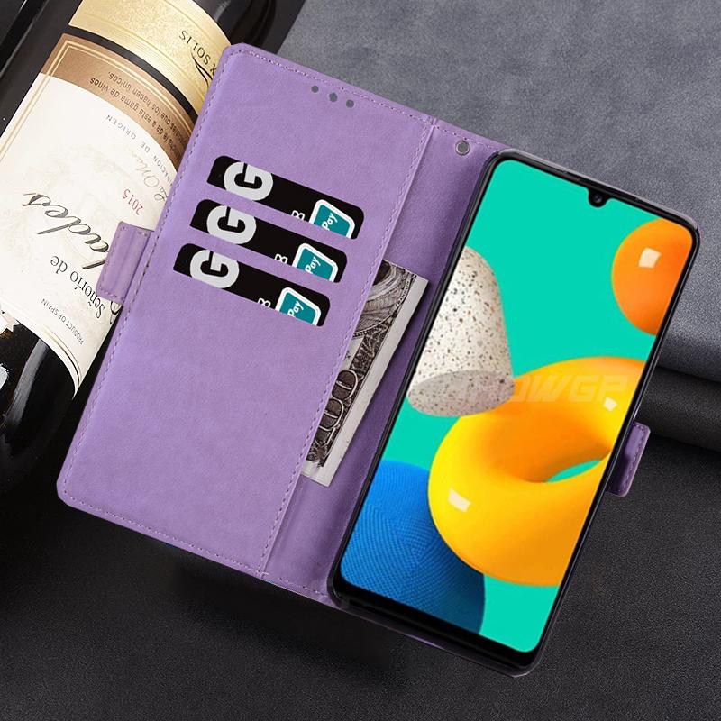 Book Lace Flower Leather Flip Case For Samsung Galaxy A04S A14 A54 A53 S21 S22 S23 Ultra Xiaomi Remdi Note 11 iPhone 14 13 12 11 Pro Max Wallet Cover