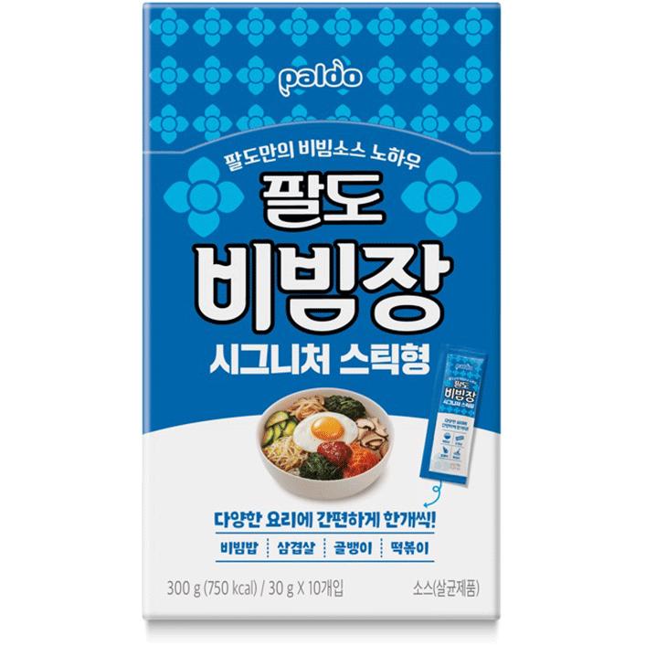 Paldo Bibimjang Signature Sauce Stick Pack Portable Sweet & Spicy Seasoning 10p 300g Pack of 1