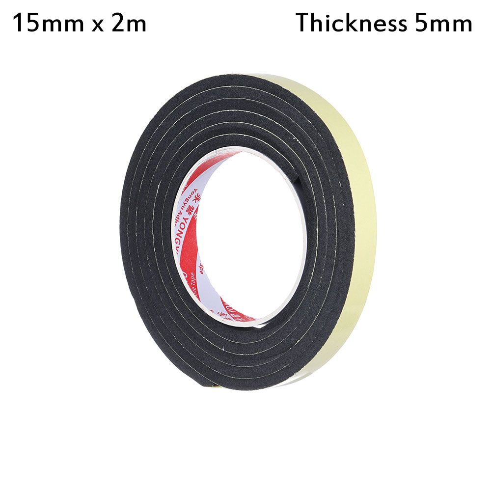 Door Waterproof Sound insulation Single Sided Adhesive Rubber Strip Tape Foam Sponge Seal Strip