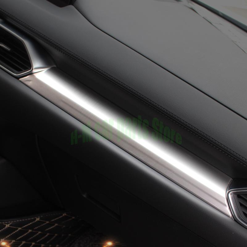 Для Mazda CX-5 CX5 аксессуары приборной панели автомобиля Центральная накладка управления ABS хром Интерьер