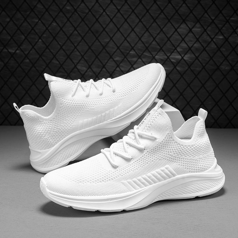 2025 Men's Sports Shoes Summer Breathable Fly-woven Running Shoes Large Size Men's and Women's Couples Casual Shoes Mesh Shoes Men's