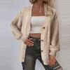 Женский повседневный вязаный свободный массивный свитер с открытым передом, кардиган, пальто с длинными рукавами, верхняя одежда