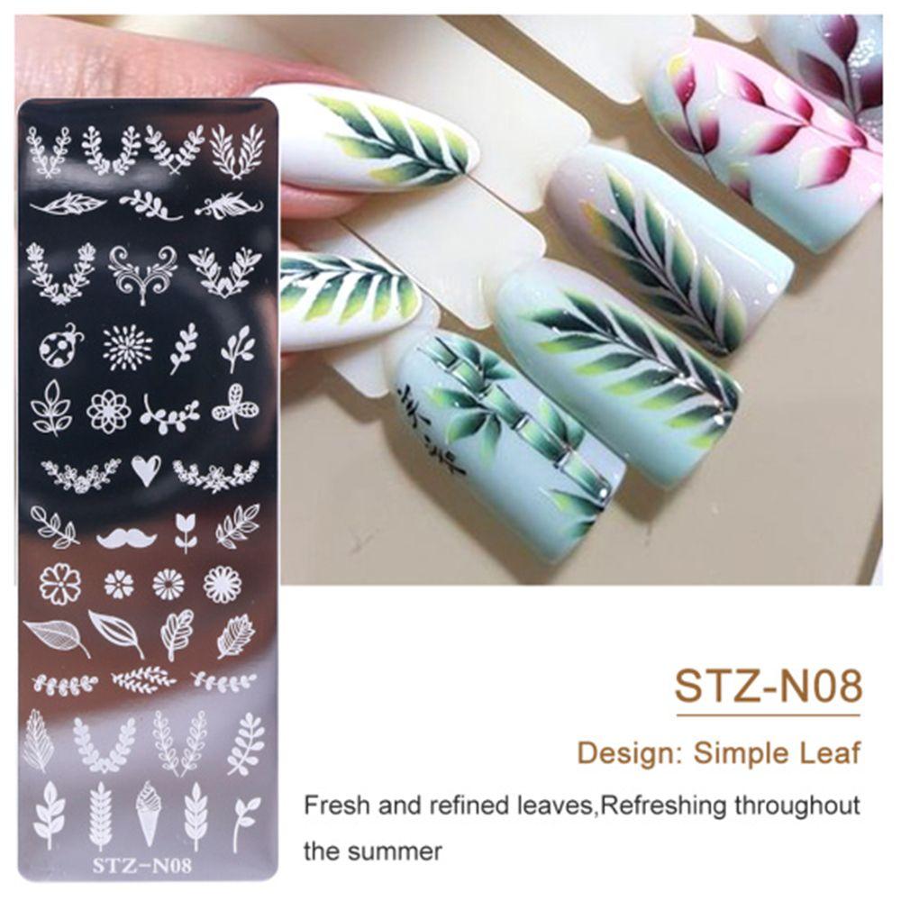 Сделай сам Трафарет для изображения Геометрия Кошки Кружево Цветок Рождество Нейл-арт Штамповочные пластины Лак Штамп