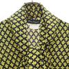 Salvatore Ferragamo Italian Silk Overall Handle Long Sleeve Shirt 44 Women Used