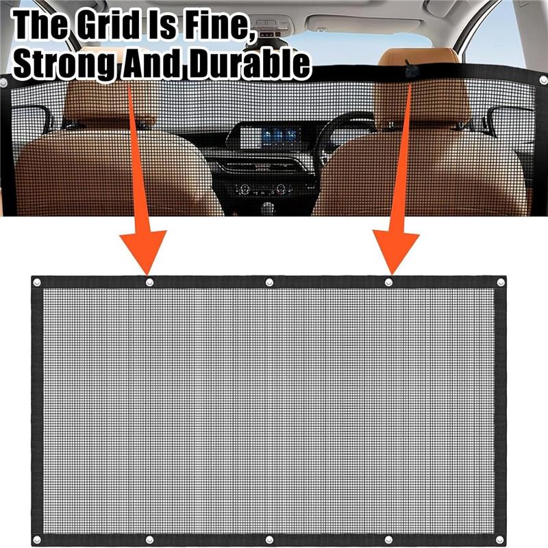 Pet Dog Car Front Seat Barrier Guard Safety Net Van Motorhome Protector Mesh
