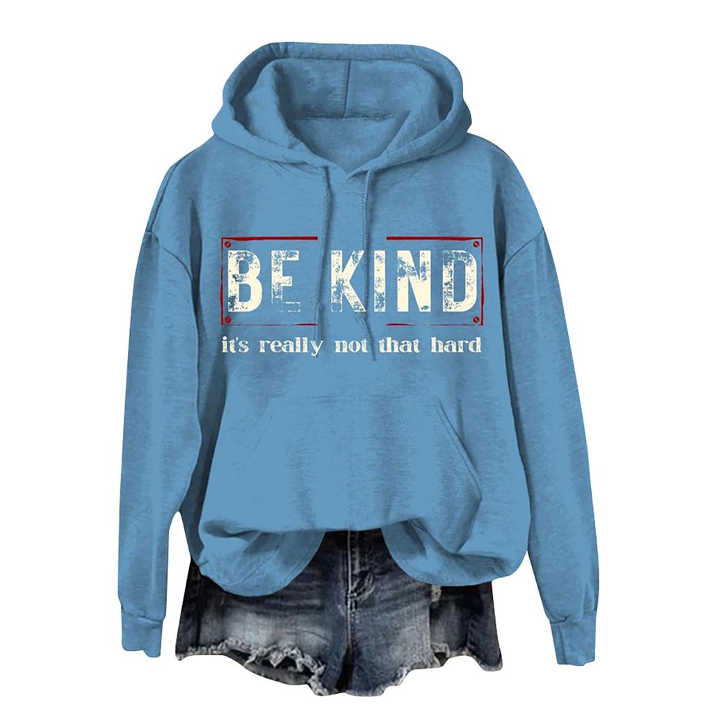 Женские топы Толстовка с принтом Круглый вырез С капюшоном Повседневная