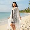 Breathable Sunshade Thin Large Scarf Sunscreen Seaside Vacation Cloak  Women