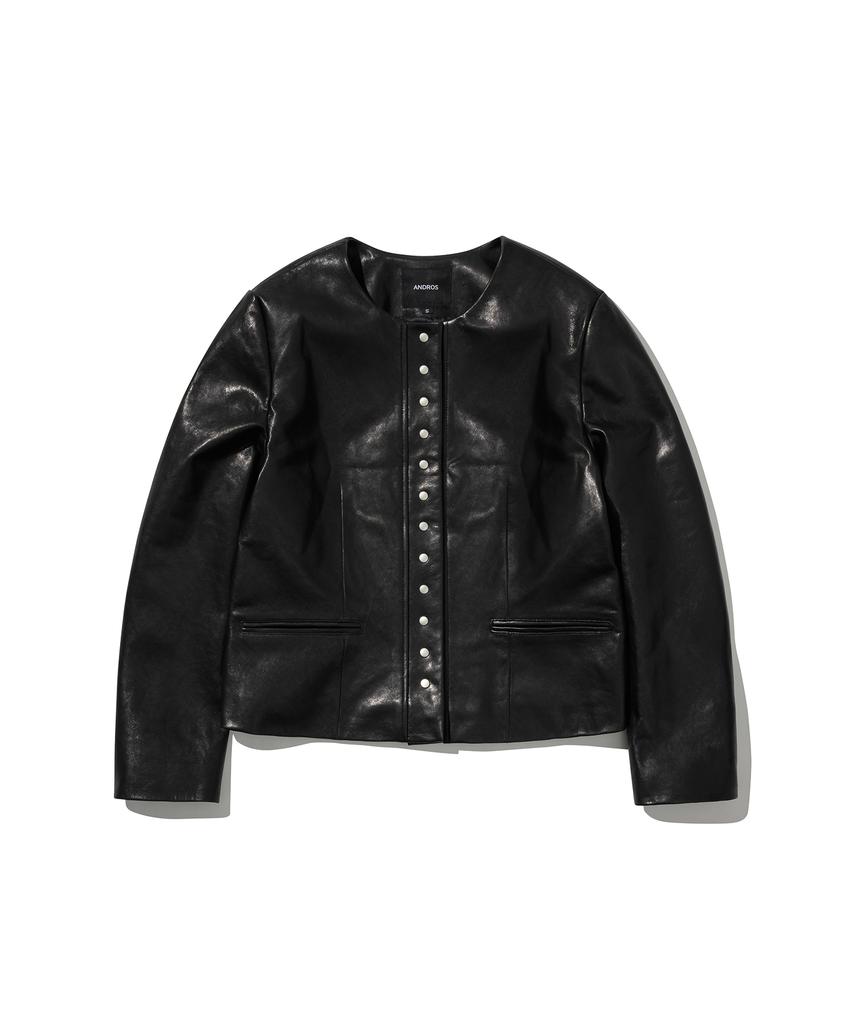 Andros Classic Vegetable Leather Jacket (Black)