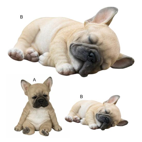 Статуя хорошего щенка, реалистичный вид, 2 стиля, нежная текстура