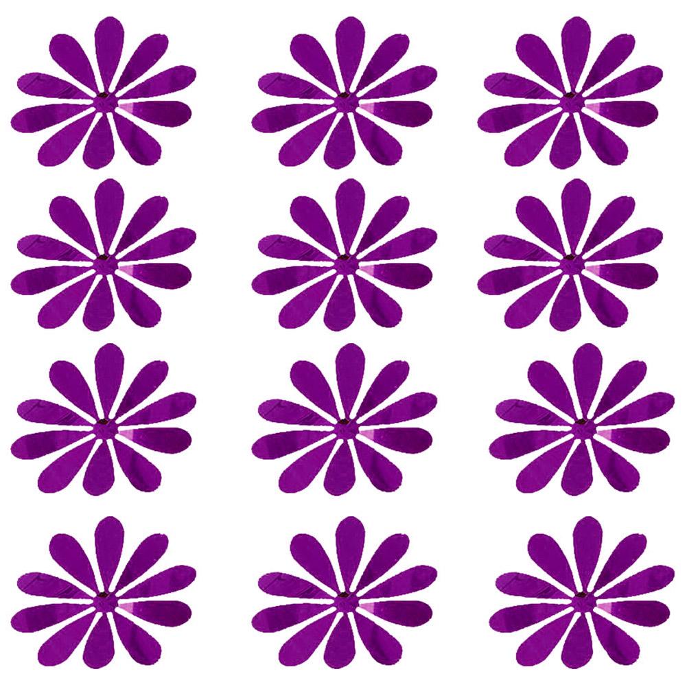 12 Pcs Holiday Wedding Market Three Dimensional Sun Flower Pattern Decoration Wall Sticker