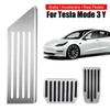 Для Tesla Model 3 Y 2017-2025 Комплект алюминиевых накладок на педали, накладка на площадку для отдыха ноги, нескользящие педали тормоза и газа, автомобильные аксессуары