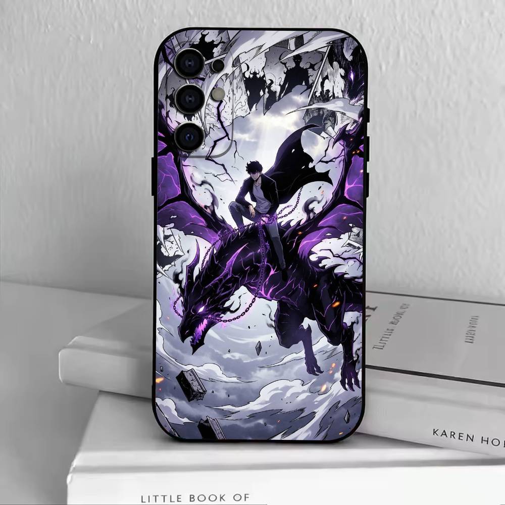 Чехол для телефона S-Sung Jin-woo для Samsung S25, S24, S21, S22, S23, S30, Ultra, S20, Plus, Fe, Мягкий силиконовый черный чехол