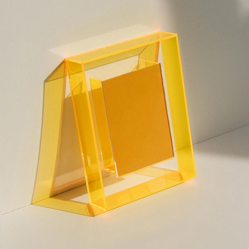 Home Decor Acrylic Square Photo Frame Box Photo Frame Box Transparent Bedroom Office