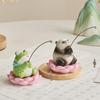 Statue Animal Fishing Ornaments Resin Computer Monitor Decorations  Desktop Decorative