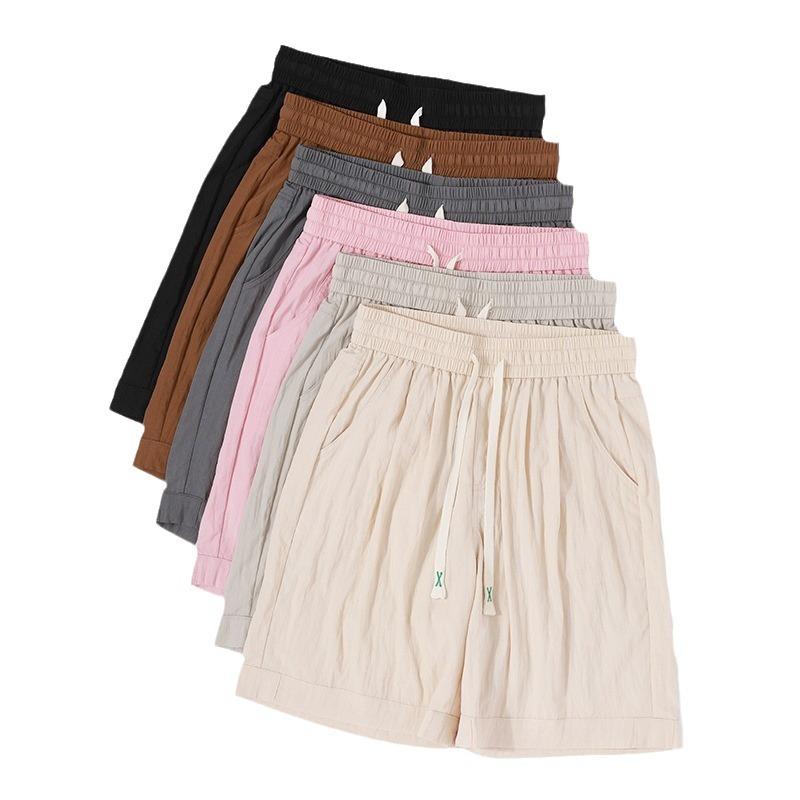 Shorts Women's Summer Thin Outer Wear Five-point Pants High Waist and Thin Casual Wide-leg Pants