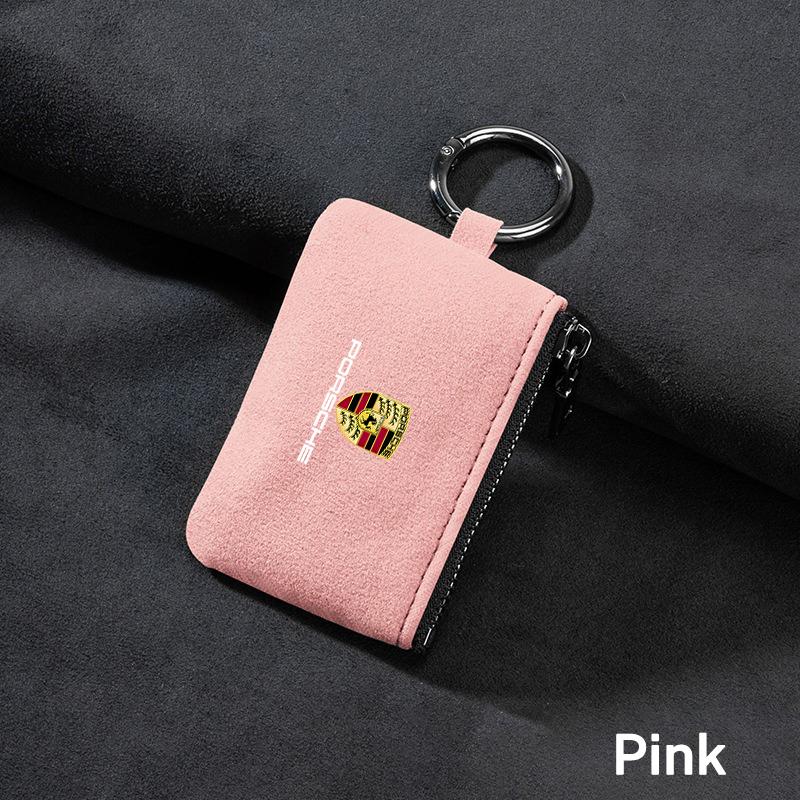 Новая замшевая сумка для автомобильного ключа Брелок Подарок Подвеска Брелок для Porsche Cayenne Panamera Macan 911 718 Taycan Boxster Cayman 918 Pajun