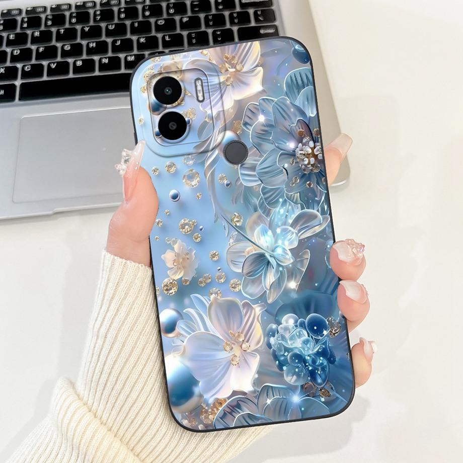 Чехол для Xiaomi Redmi A1+ A2+ A1 A2 A3 A3X A3 Pro Funda Redmi A5 A4 С рисунком Сердце Бантик Цветочный Мотив Чехол Мягкий Силикон