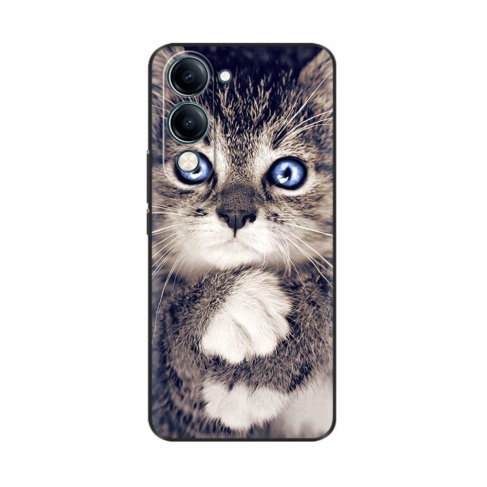 Чехол для Vivo Y19 1915 Мягкий ТПУ Роскошный Милый Силиконовый Чехол Бампер Задняя Крышка Телефона Coque Для Vivo Y19s 2025 Чехлы V2419 Fundas