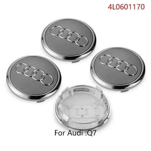 For Audi A5 4Pcs 60/61/68/69/77/135mm Car Wheel Hub Caps Center Rim Cover Badge Decoration Accessories For Audi A4 A5 A6 A7 A8 Q5 Q7 Hubcap