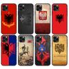 Черный чехол из ТПУ для iPhone 13 mini pro MAX задняя крышка флаг Албании