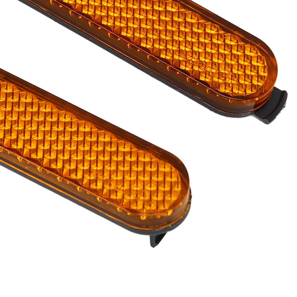 2 пары желтых светоотражающих полос для электросамоката, для использования с Xiaomi Mi 3 Pro 2