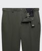 MUSINSA STANDARD Tapered Hidden Banding Crop Slacks [Dusty Khaki]