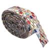 1yard Multicolor Crystal Glass Rhinestone Chain Hotfix Ribbon Wedding Dress Clothing DecorationStyle B