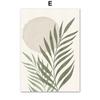 Abstract Boho Monstera Bamboo Leaf Sun Wall Art Canvas Painting Nordic Poster and Print Wall Picture for Living Room Decor