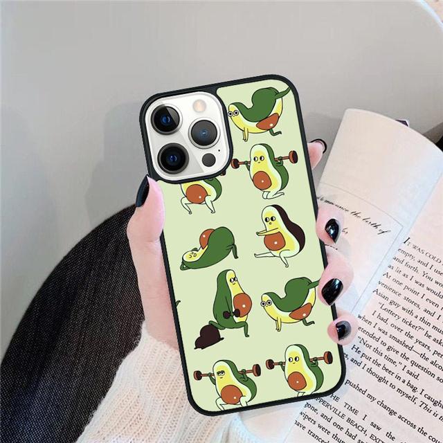 Новейший Вкусный Чехол для Телефона с Рисунком Авокадо для iPhone 17 Air 16 15 14 13 11 12 Pro Max Plus Защитный Чехол