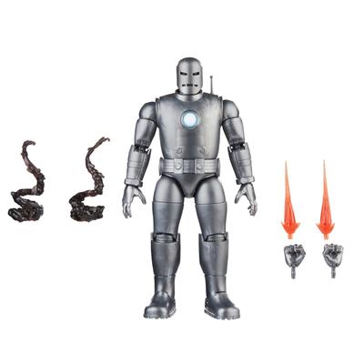 Hasbro Marvel Legends Серия Железный Человек Мстители 60-летие Фигурка с 6 Аксессуарами F7061 Оригинальный Продукт (Модель 01), 6-дюймовый (15см)