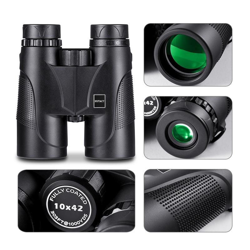 HUTACT Binoculars+10x42 High Power Outdoor Fishing Waterproof Telescope HD Children