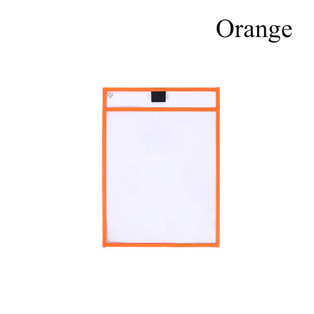 Durable Reusable Erasable Stationery Drawing Board File Pocket Dry Wipe Bag Teaching Supplies