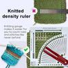 Knitting Gauge Converter Tool Multi-functional Knitting Crafts Counter Calculator Density Ruler Patchwork Crocheting Quilting Measurement Ruler