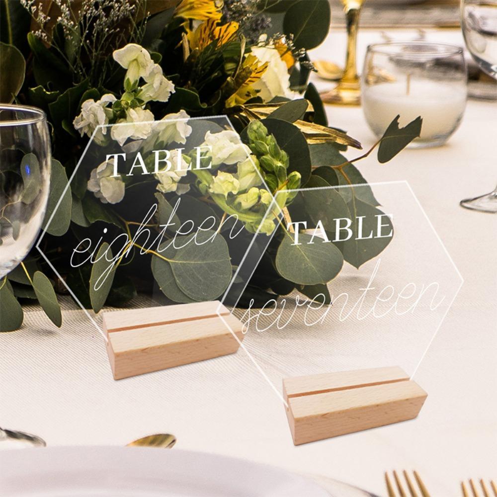 Removable Menu Display Frame Table Number Plate Card Display Stand Table Number Sign