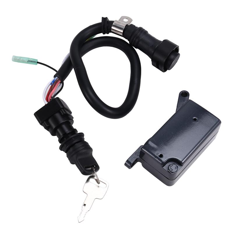 NEW-10Pins Cables Main Switch Assy+Control Arm Box For  Outboard 2 Stroke 50HP 60HP 70HP 85HP 6H3-82510-10-00