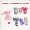 Набор из 6 шт. одежды для кук-девочек 11,5 дюйма, купальники, халаты, тапочки, модные аксессуары для кукол, милые игрушки для переодевания