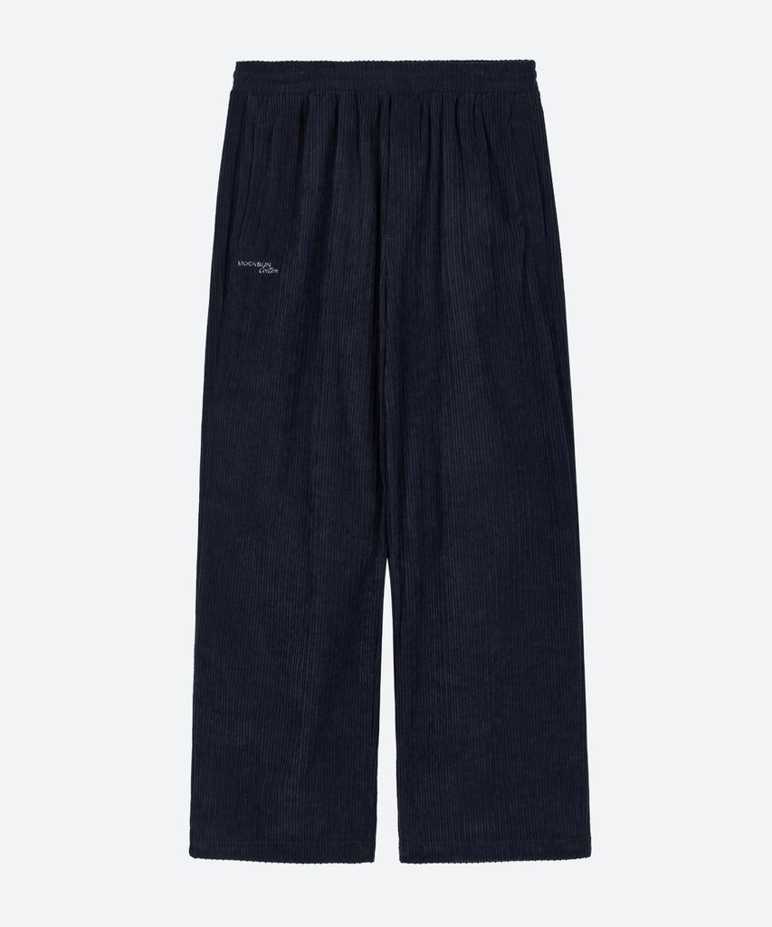 MOONSUN M.C Unisex, Corduroy Sweat Pants / Navy