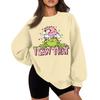 Women's Casual Fashion Long Sleeve Christmas Printed Round Neck Sweatshirt Top
