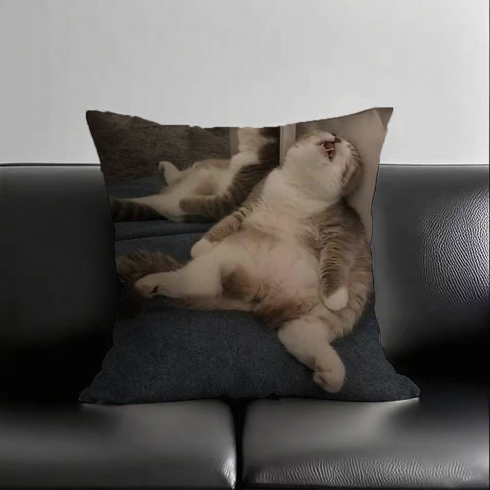 1 шт. Наволочка с изображением спящих котят, квадратная, для спальни, дивана, для отдыха, удобная подушка, для автомобиля, гостиной, украшение для дома