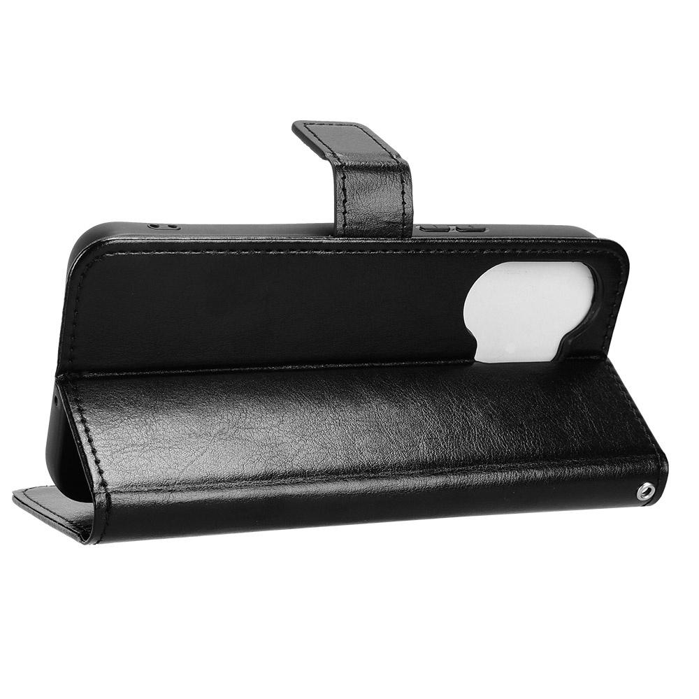 Flip Case for Xiaomi Poco X8 Pro Max, Crazy Horse Wallet, Black