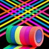 6 Colors Fluorescent UV Blacklight Glow In Dark Tape - Neno Gaffer Cloth Tape for Neno Party Decoration