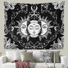 RSINC Tapestry Wall Hanging Sun Moon Tarot Cotton Handmade Printed A,84x54 Inch B0CV1531MH